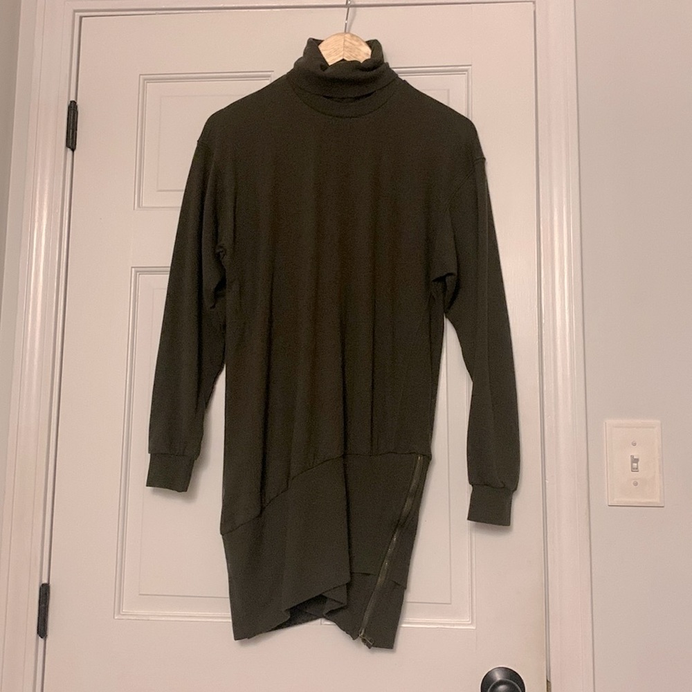 Young fabulous and broke sweater dress with zippers at bottom